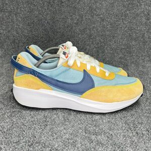 Nike Waffle Debut Shoes Mens Size 11.5 Boarder Blue Sanded Gold Athletic Sneaker